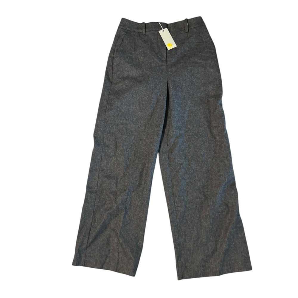 NWT Boden Classic Wide Leg Trouser Pant Gray Wool Blend Womens Size 6 Lined  NEW